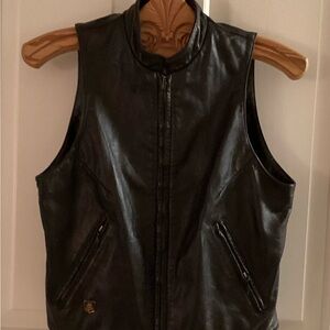 HARLEY DAVIDSON LEATHER VEST SIZE SMALL VINTAGE 90S